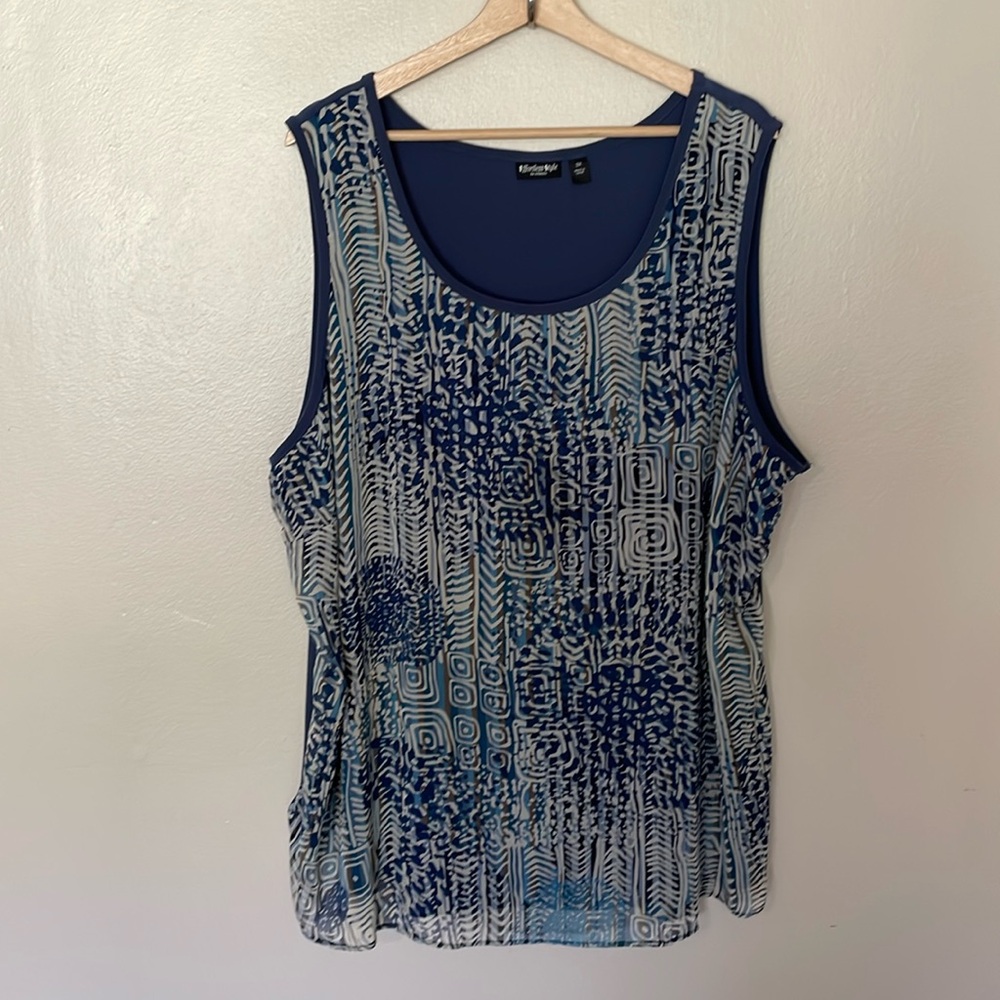EUC Effortless Style Tank. Size 3X